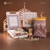 hadiah haji premium ARAFAH isi box sajadah tasbih custom Dekayu